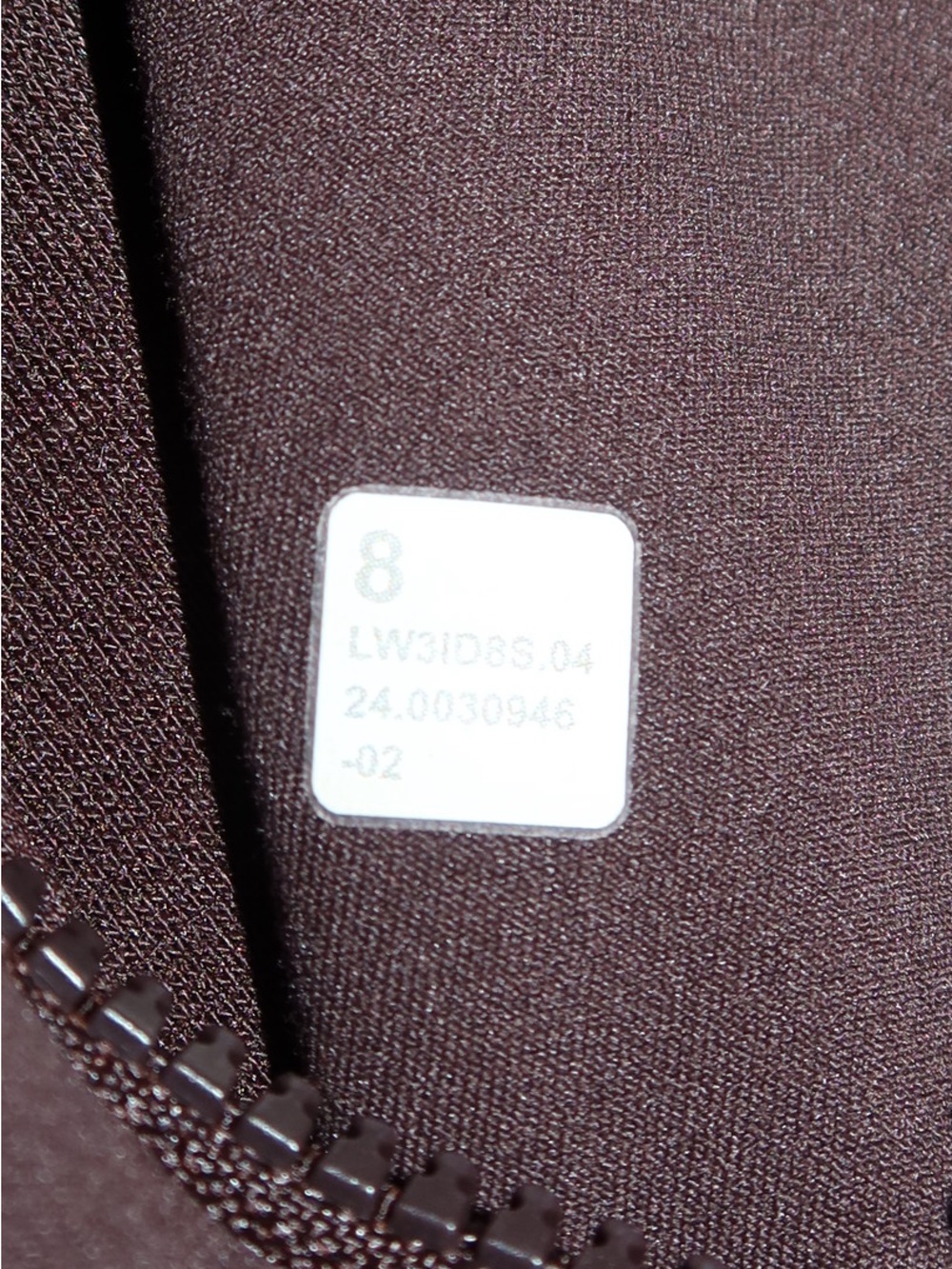 Lululemon Define Jacket Nulu Espresso Brown Size 8 Full Zip - Picture 4 of 4